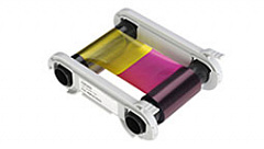 Полноцветная лента (YMCFKO) с УФ панелью на 500 оттисков с чистящим роликом  в Ижевске